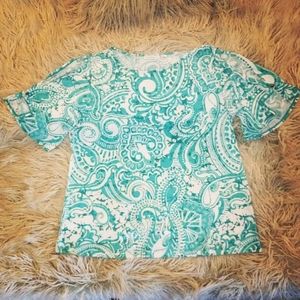 Susan Graver Short Sleeve Top
